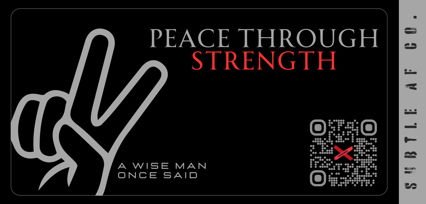 Peace Thru Strength Mug